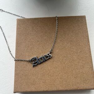 Silver Aries Pendant Necklace
